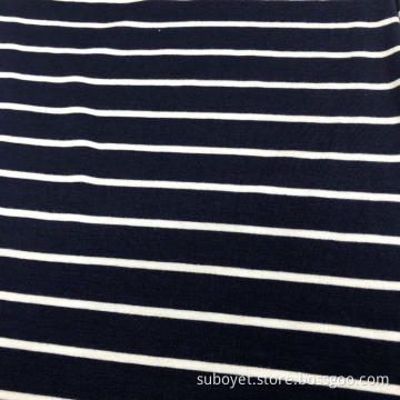 Rayon Spandex Yarn Dyed Stripe Fabric